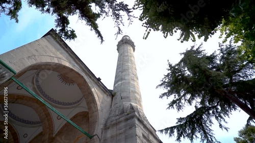 gazi atik ali pasa mosque in beyazid Istanbul. historic ottoman architecture mosque bottom angle panning slow motion wide angle istanbul historic.
historic istanbul ottoman architecture mosuqe panning photo