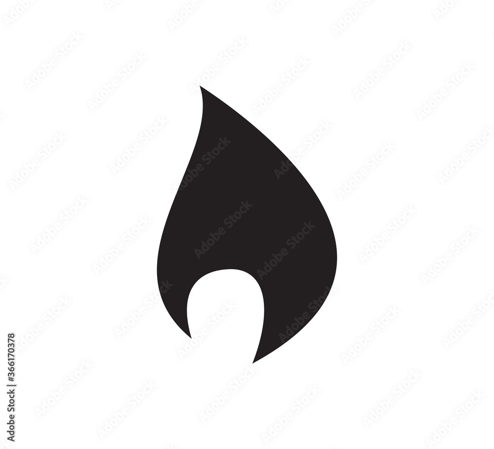 Fototapeta premium Fire icon vector logo design template