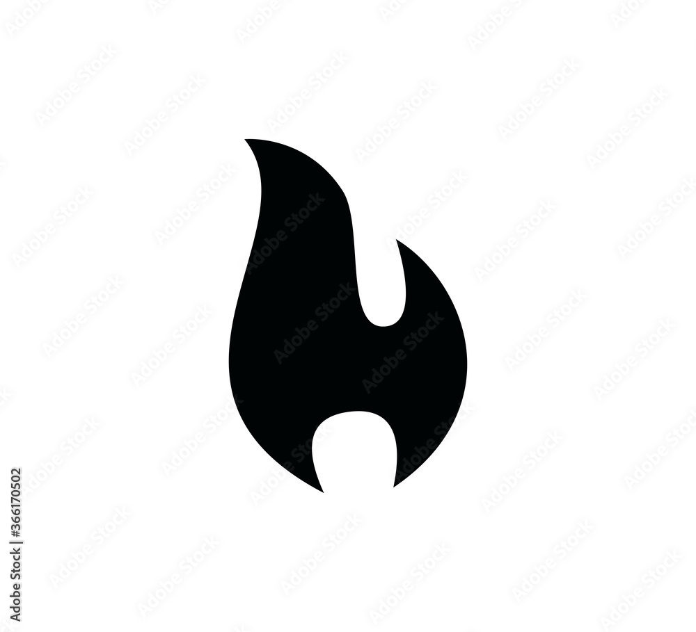 Fire icon vector logo design template Fire icon vector logo design template