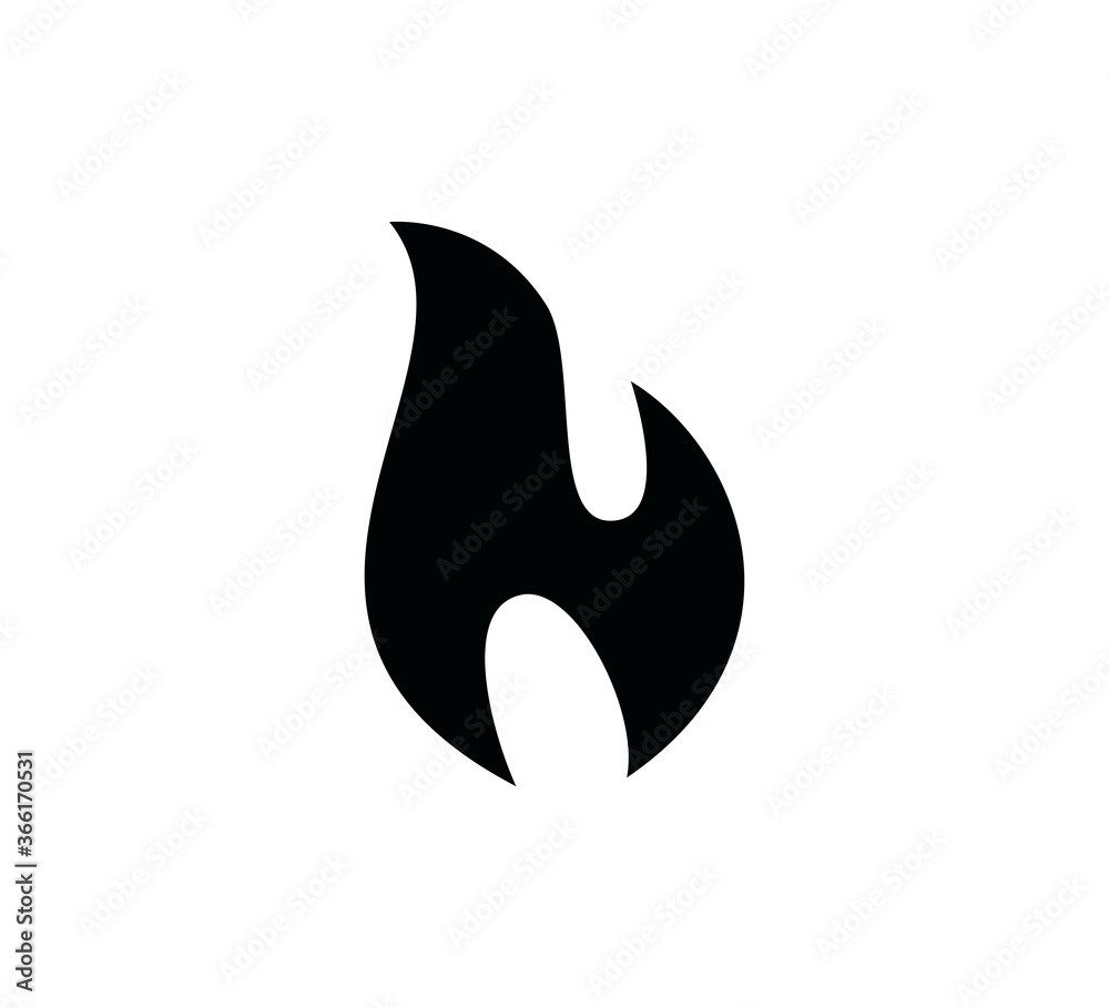 Fire icon vector logo design template Fire icon vector logo design template