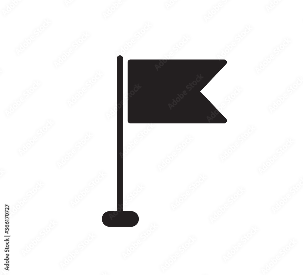 Flag icon vector logo design template Flag icon vector logo design template
