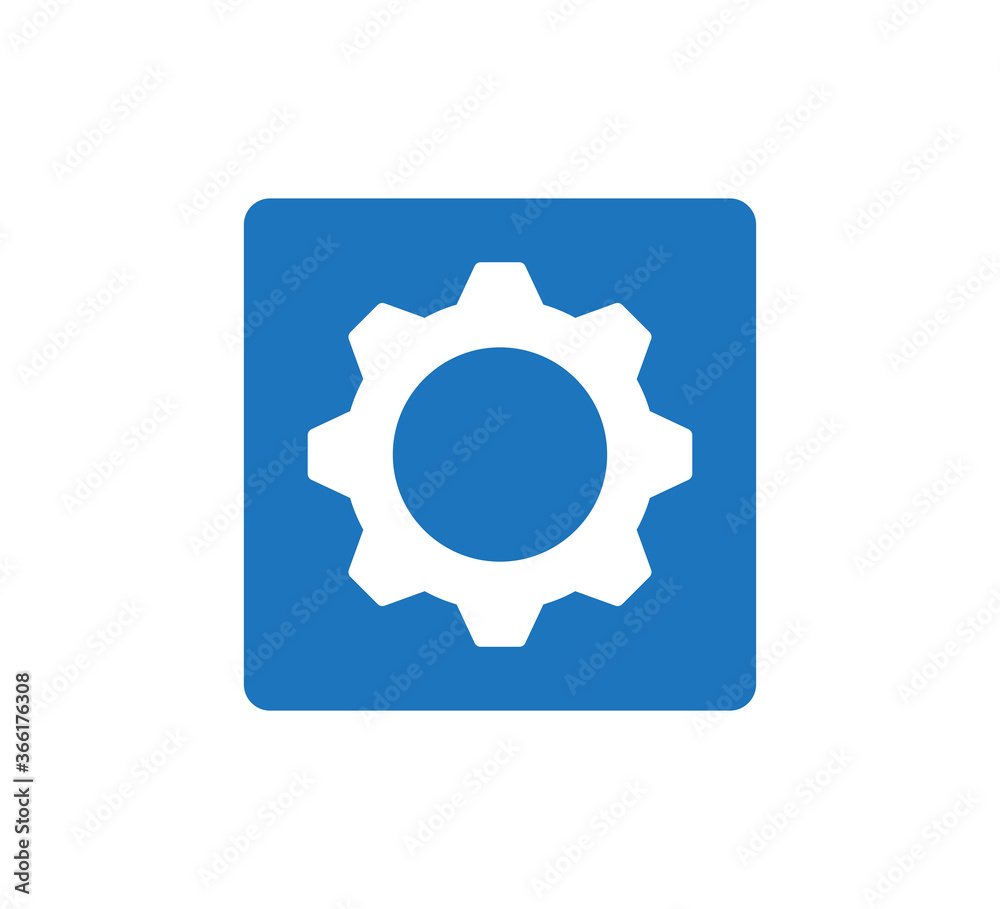 Gear icon vector logo design template