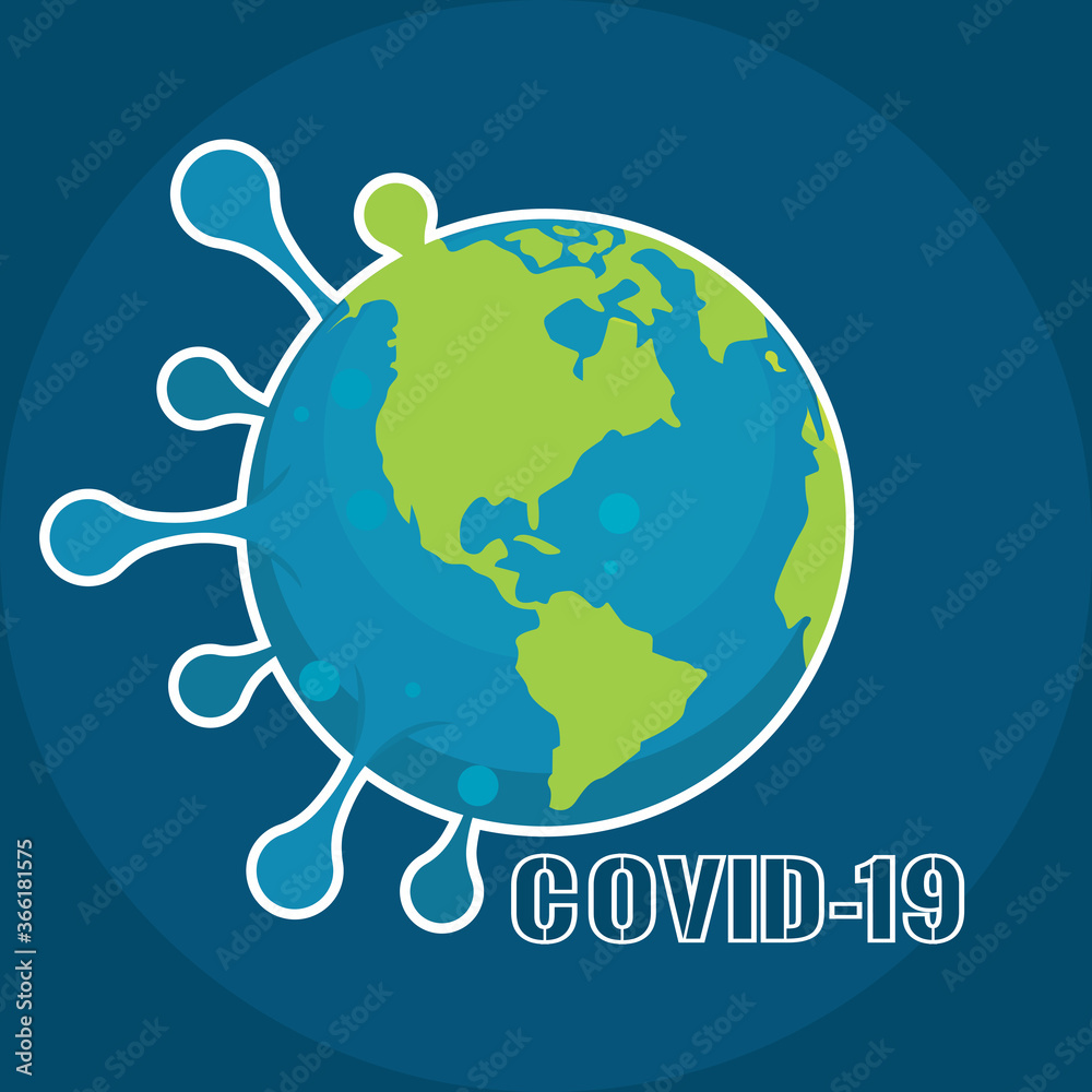 Naklejka premium Coronavirus medical poster