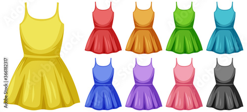 Isolated beautiful female outfit