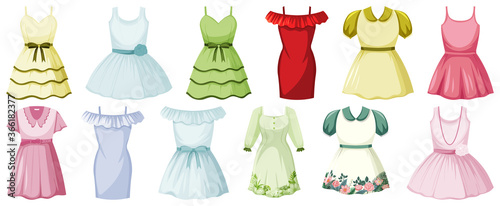 Set of clothes mock up