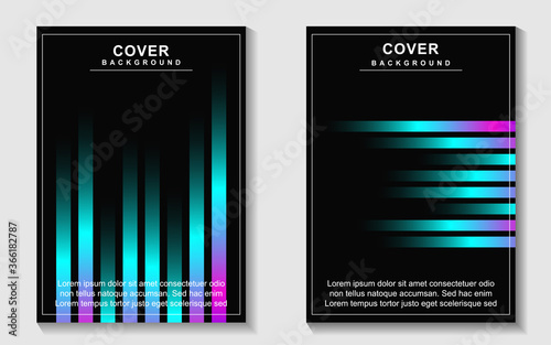 Trendy gradient cover design abstract geometric background with dynamic soft colorful. Creative liquid and fluid vector a4 layout template for modern poster, digital presentation, marketing business, 