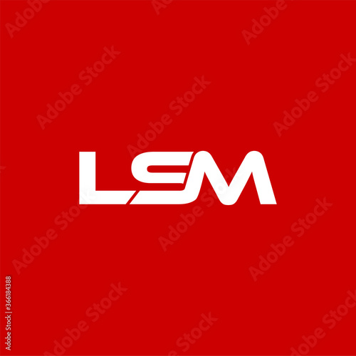 Letter LSM Initial Logo Design Vector Template Illustration