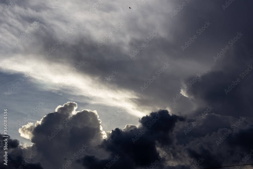 Obraz premium storm clouds timelapse