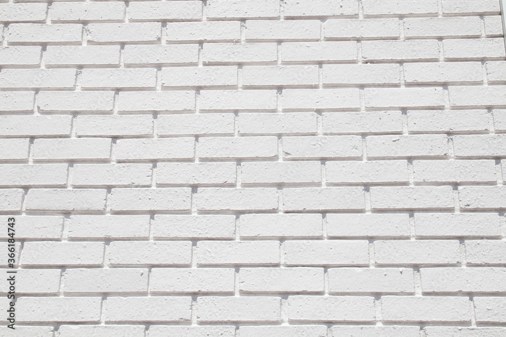 White brick wall background pattern