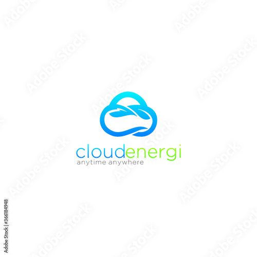 cloud engery nature logo 