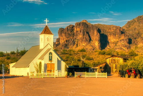 Church chapel in the desert, Maricopa County, Arizona photo