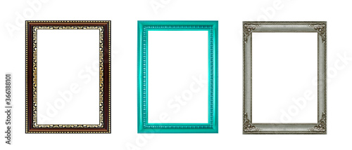 Collection frame isolated on white background