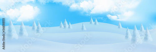 クリスマス　雪　冬　背景