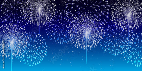 花火　夏　祭り　背景