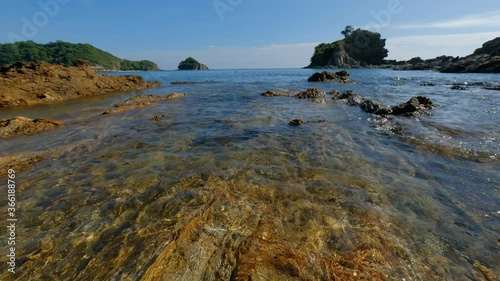 Beautiful beach at sunny day