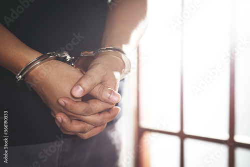 The prisoner was arrested by the police. Drug case In prison