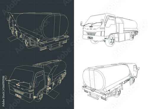 Airport Fuel Truck drawings