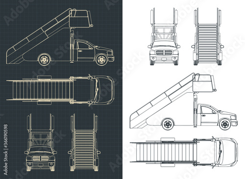 Airport ladder car blueprints