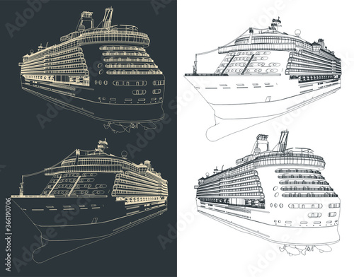 Cruise ship blueprints