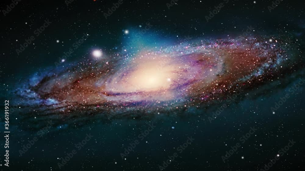 galaxy in the depths of space in the solar system