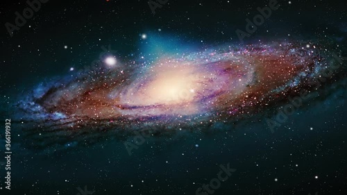 galaxy in the depths of space in the solar system