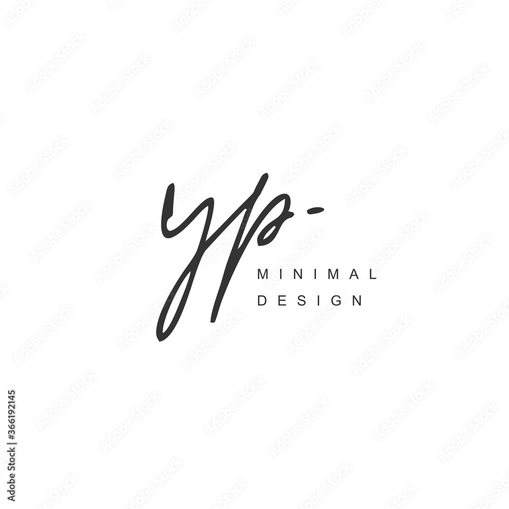 Y P YP Initial handwriting or handwritten logo for identity. Logo with signature and hand drawn style. Y P YP Initial handwriting or handwritten logo for identity. Logo with signature and hand drawn style.