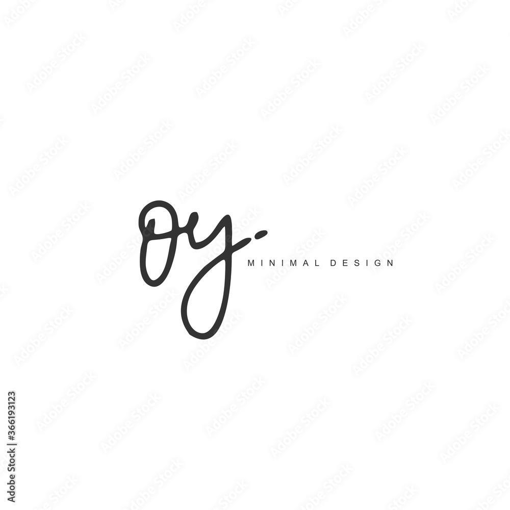 O Y OY Initial handwriting or handwritten logo for identity. Logo with signature and hand drawn style. O Y OY Initial handwriting or handwritten logo for identity. Logo with signature and hand drawn style.