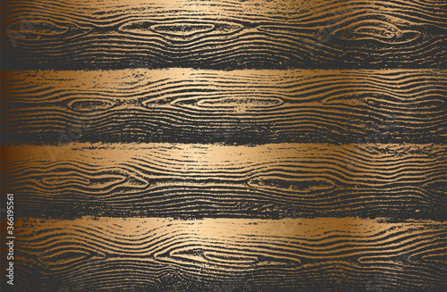Distressed overlay golden wooden plank texture, grunge background.