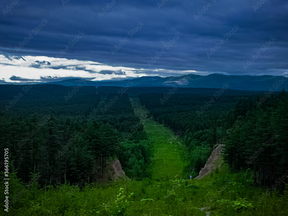 Obraz premium mountain landscape with clouds
