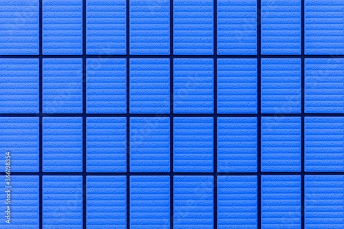 Blue mosaic tile pattern and seamless background