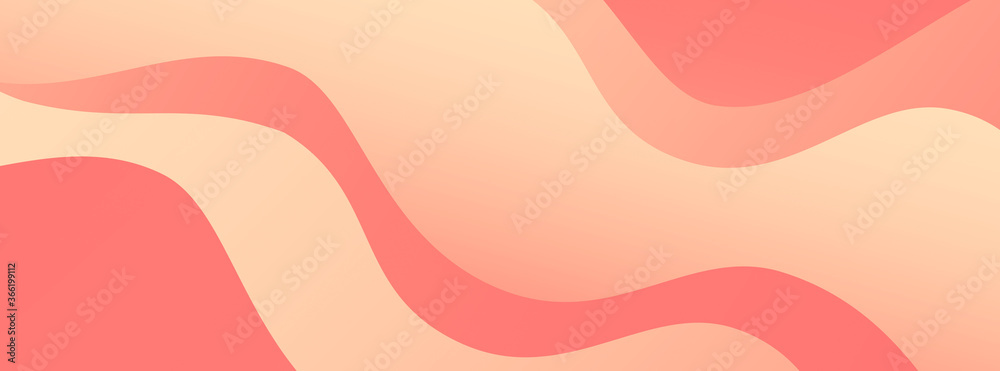 Abstract orange and red wavy background with curve lines. Burn. Fire. Flame.  - obrazy, fototapety, plakaty 