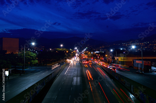 Bridge highway night