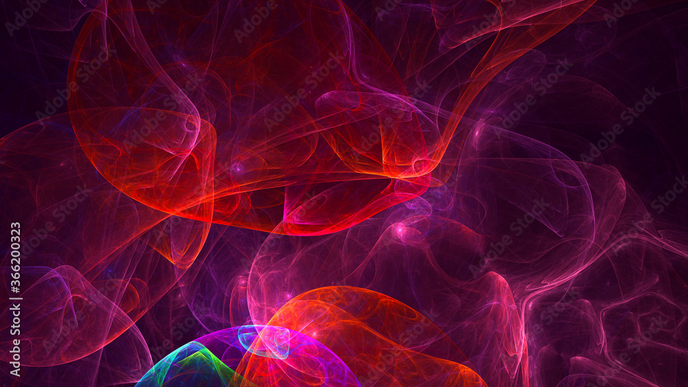 3D rendering abstract multicolor fractal light background 3D rendering abstract multicolor fractal light background