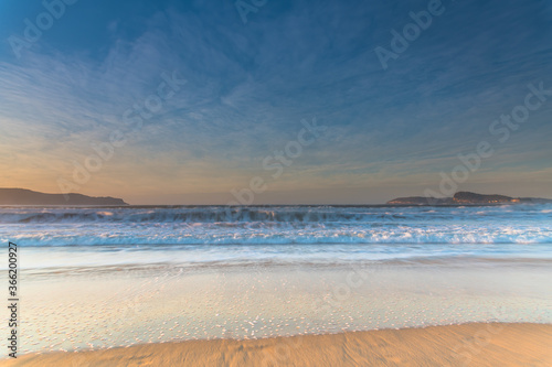 Light High Cloud Sunrise Seascape