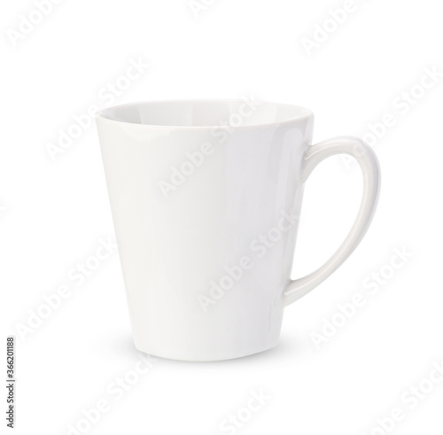 Ceramic coffee cup isolated on white background