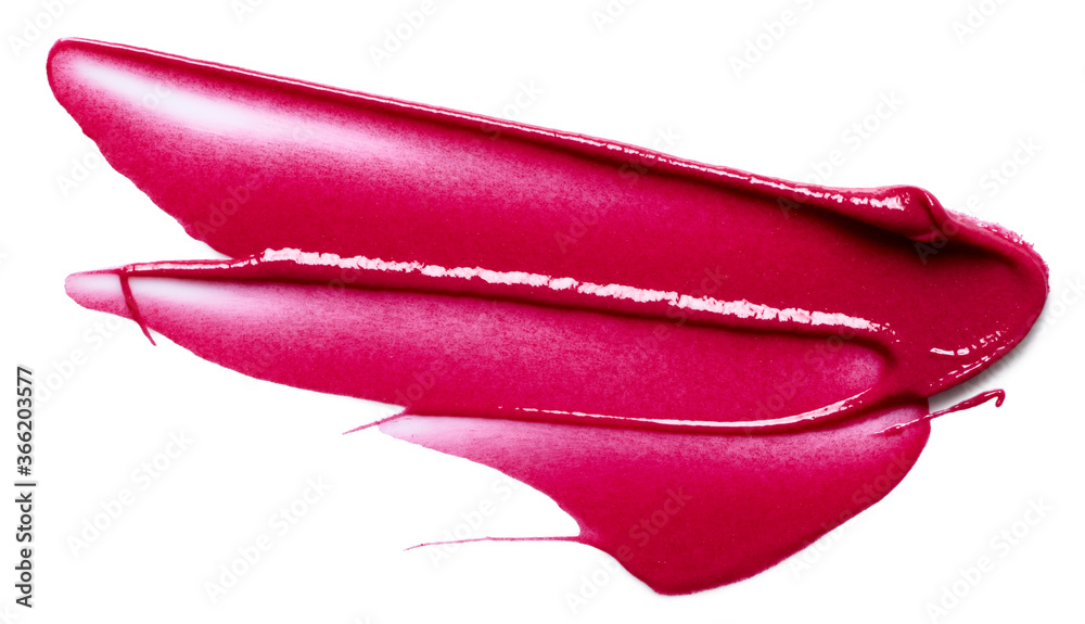 Lipstick stroke isolated on white background Lipstick stroke isolated on white background
