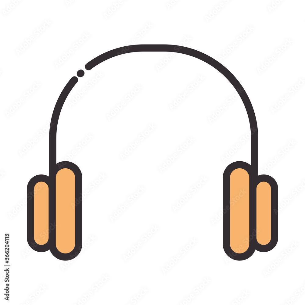 social media headset audio digital internet network communicate technology line and fill design icon social media headset audio digital internet network communicate technology line and fill design icon
