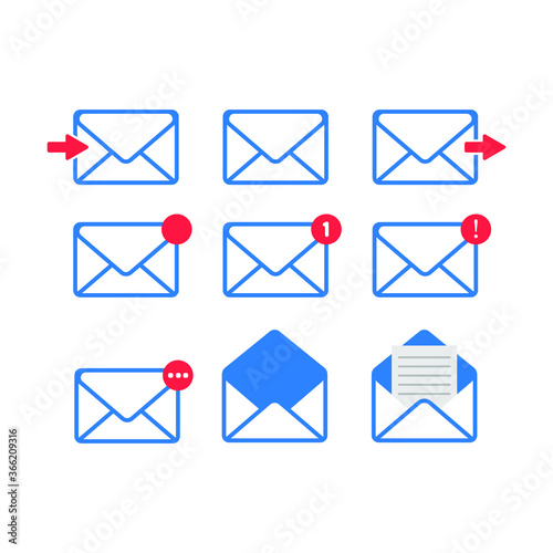 Mail logo design, letter icon, communication icon, creative social mail design, geometric message design concept