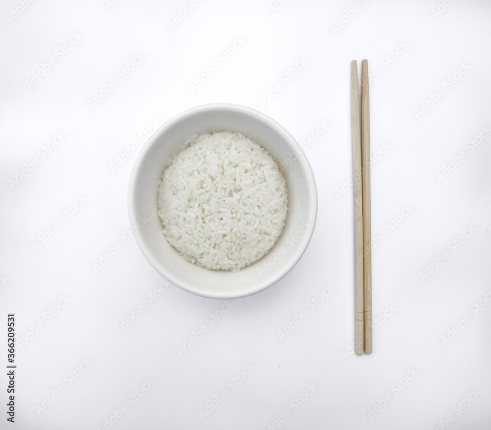 white rice in a plate white rice in a plate