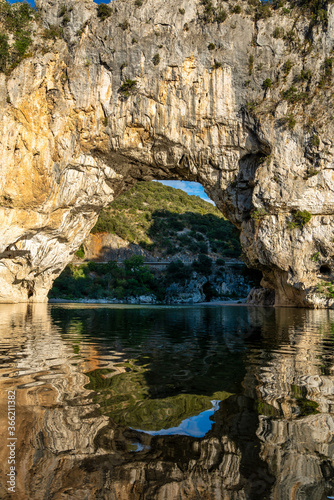 Pont D Arc  rock arch over the Ardeche River in France