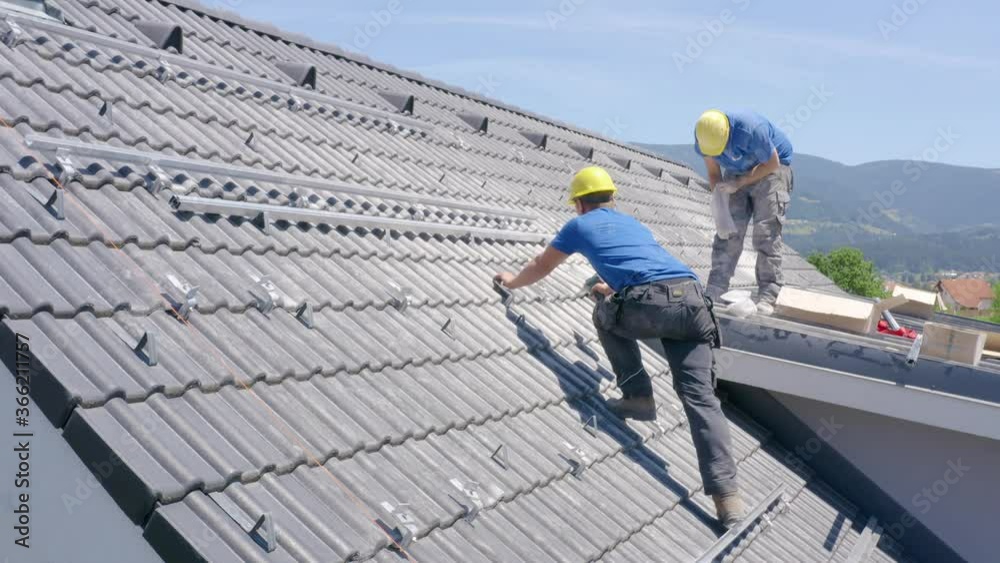 House renovation roof work at Slovenj Gradec Slovenia House renovation roof work at Slovenj Gradec Slovenia
