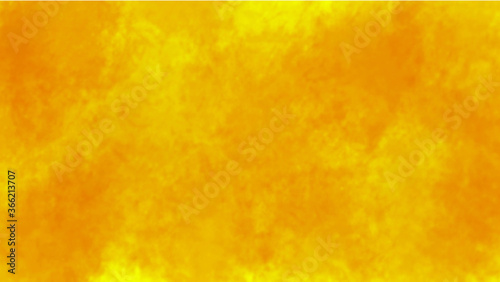 Horizontal yellow gold and orange grunge texture cement or concrete wall banner, blank background