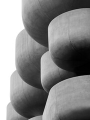 Cement curve texture pattern building Architecture detail 