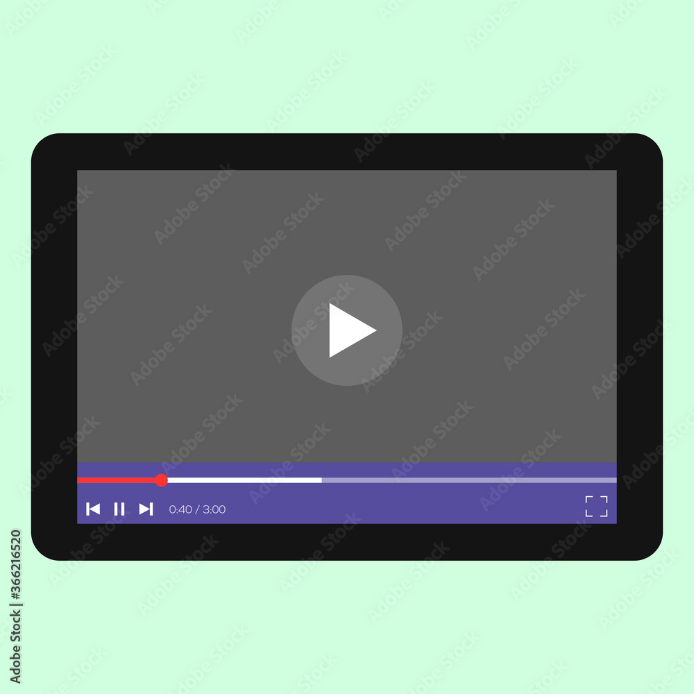 video player for web vector illustration video player for web vector illustration