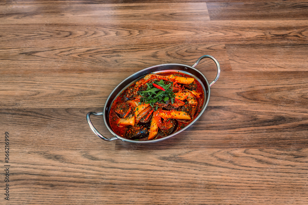 Korean Sundae Bokeum (Korean Sausage)