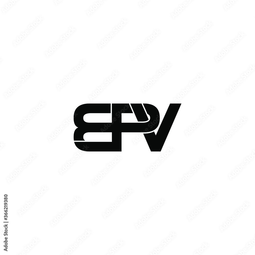 Obraz premium bpv letter original monogram logo design