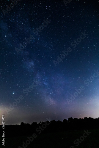 night sky with stars and the milky way
