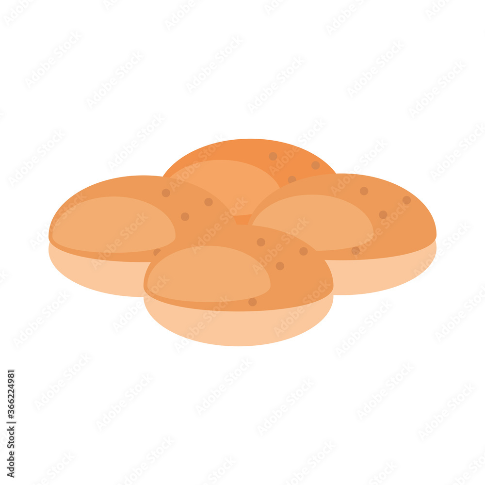 bread menu bakery food product flat style icon bread menu bakery food product flat style icon