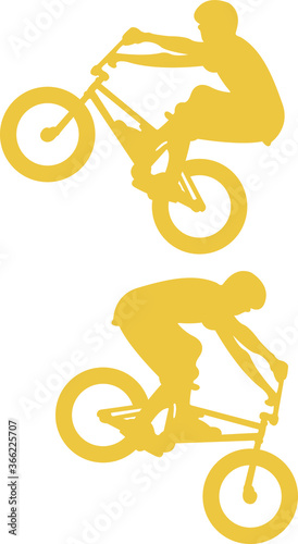 bike rider silhouette