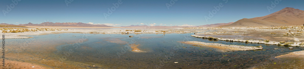 Views at Polques hot springs - South of Bolivia.